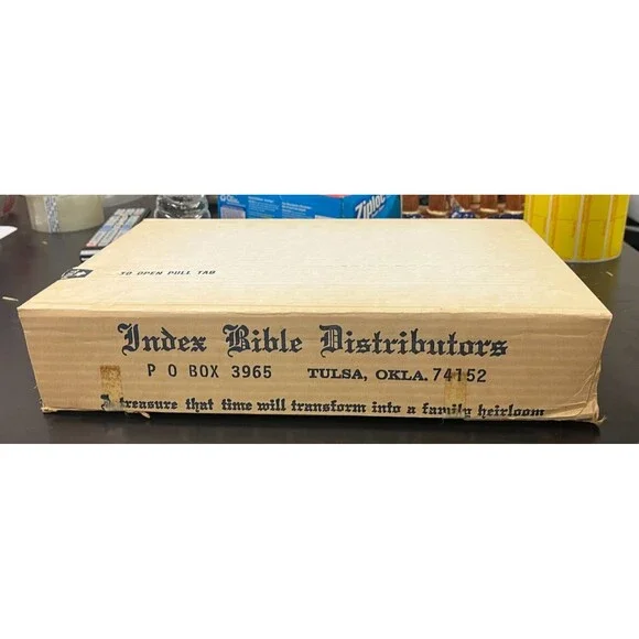Vintage Large Masonic Holy Bible A.J. Holman Temple Illustrated Edition in Box